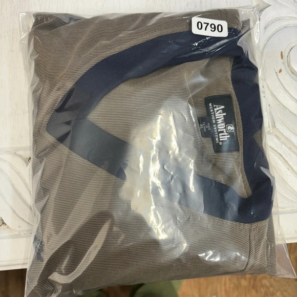 Ashworth Weather Systems Men’s XL Tan Brown Polyester V-Neck Windbreaker Vest - Picture 6 of 6